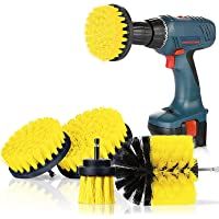 SAFETYON Cepillo de Taladro Eléctrico 4 Pieces- Cepillo Taladro Limpieza Kit Multifuncional Brocha para Limpiar Baño…